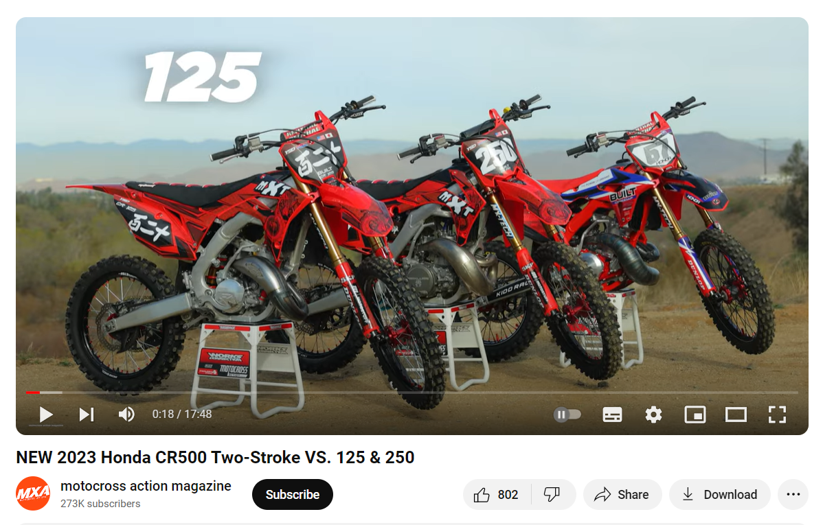 Honda stopped producing their CR500 two-stroke in 2001, but guys like AJ Waggoner and companies like MX-Tech Suspension and Built500 are still keeping the CR two-stroke models alive by creating suspension, engine cases, and more to shoehorn CR engines into modern-day chassis. In this video, we test some awesome CR125, CR250, and CR500 two-strokes, all customized to fit into modern-day aluminum Honda frames. Plus, we talk to Jeremy Wilkey of MX-Tech Suspension, AJ Waggoner of Built500 and Pete Payne of HDR Engines.