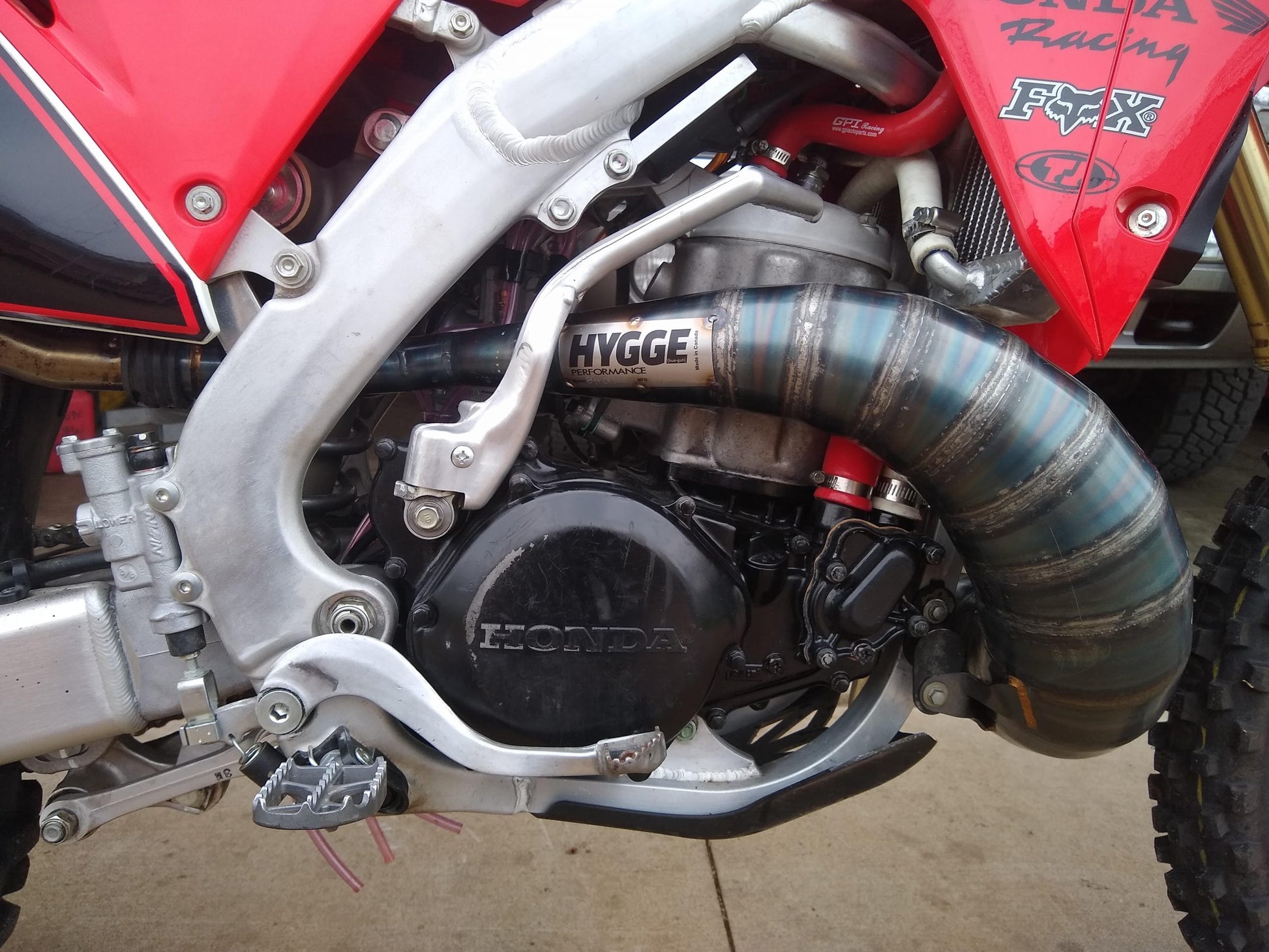 Two stroke CR500 Exhaust CR500 Handcrafted in Canada HYGGE Performance