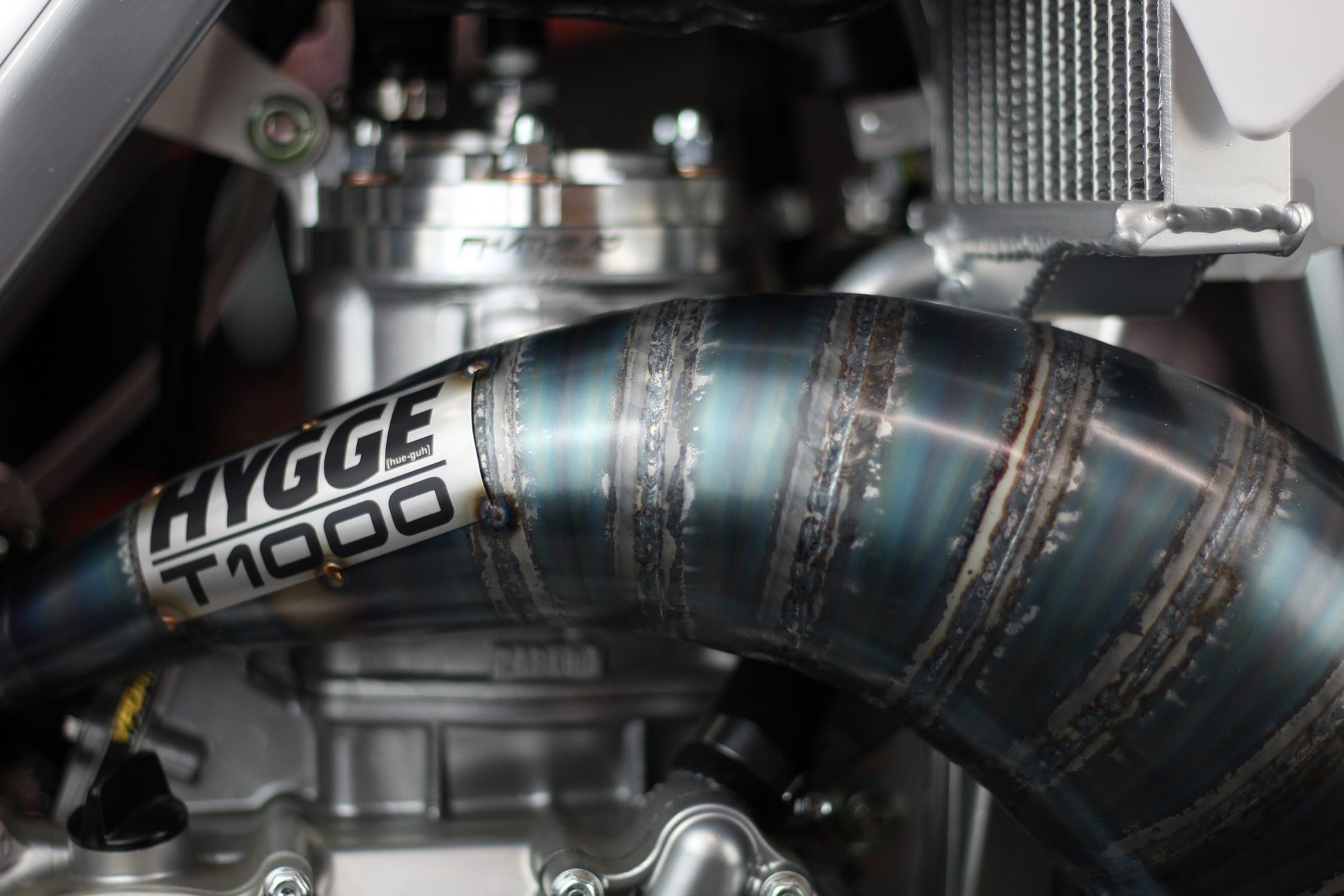 HYGGE Performance T1000 Expansion Chamber Cone Pipe CR250 2003 2004 Two Stroke Performance
