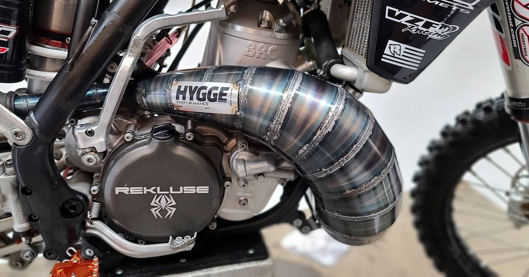 Hygge Performance BRC500 Woods MX Two Stroke Expansion Chamber Cone Pipe (1)